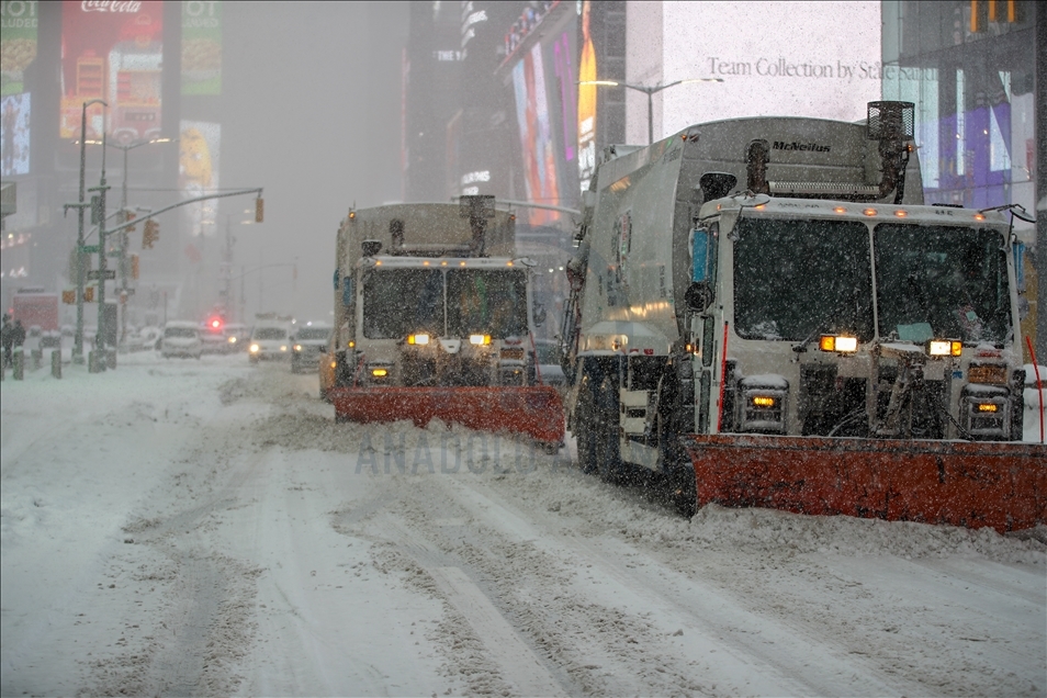 Snowstorm in New York 