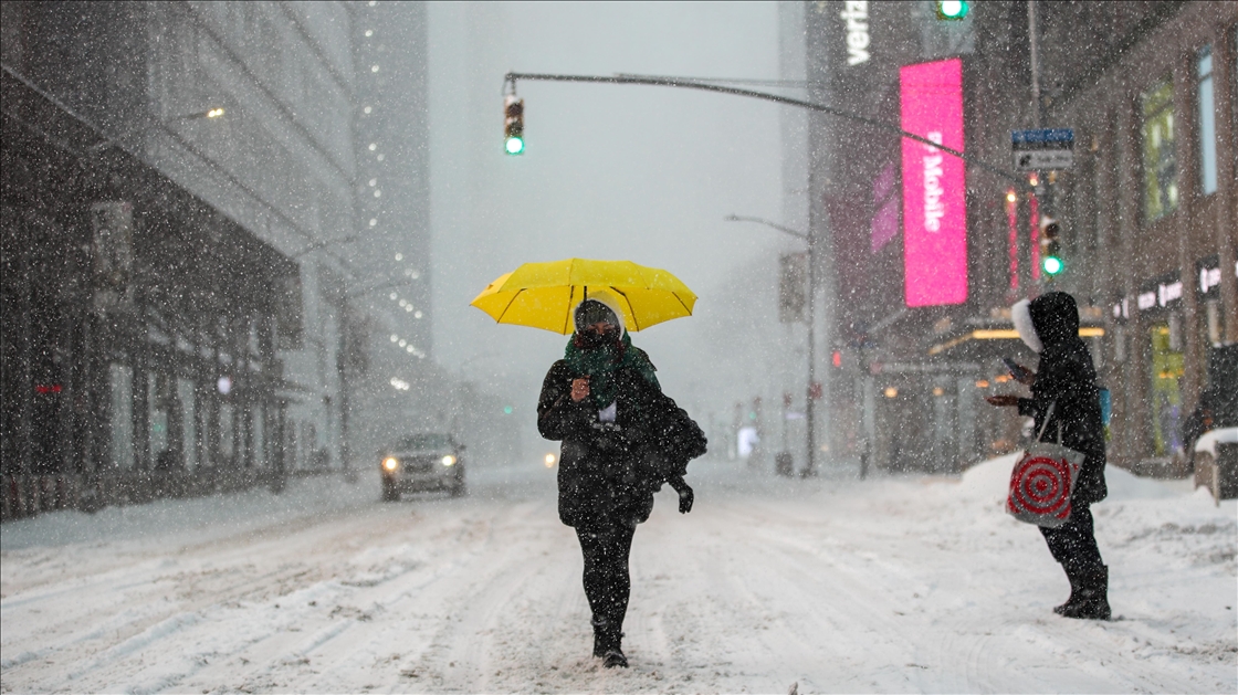 Views of the snowstorms in the US