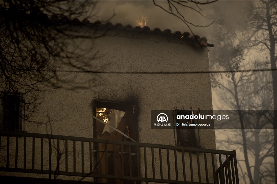 Yunanistan’da orman yangınlarıyla mücadele sürüyor