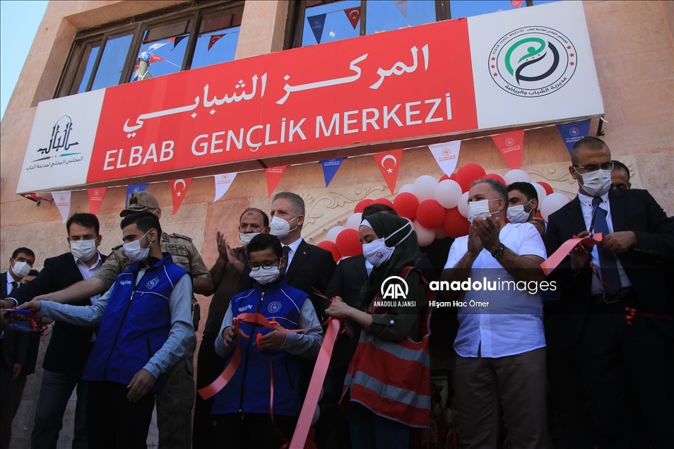 Suriye'nin Bab ilçesinde gençlik merkezi açıldı