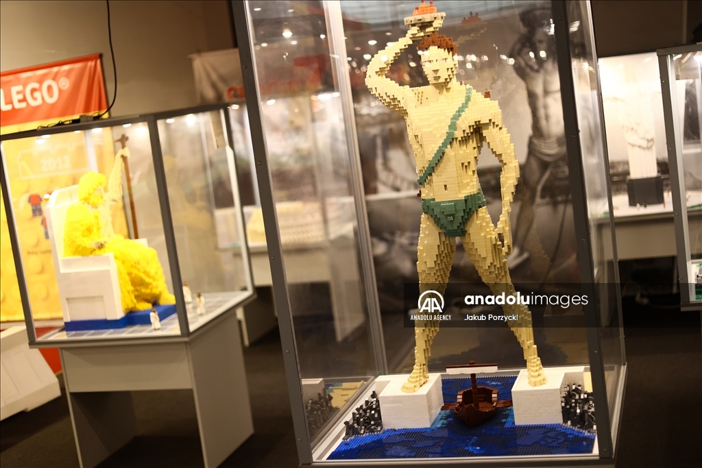 Lego bricks building exhibition in Poland