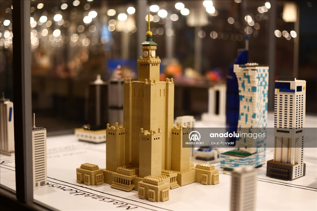 Lego bricks building exhibition in Poland