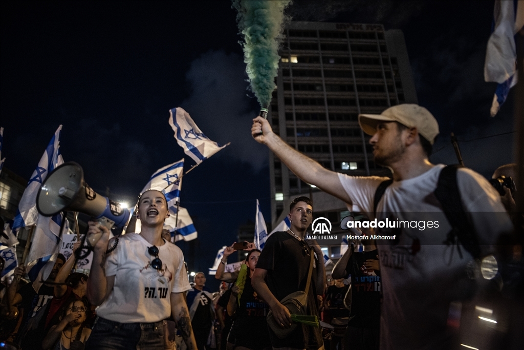 İsrail'de "yargı reformu" protestoları 36. haftada da devam etti