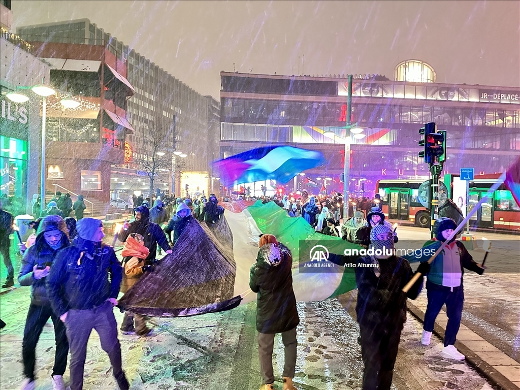 للتظاهر دعما لغزة.. مئات السويديين يلغون احتفالات رأس السنة