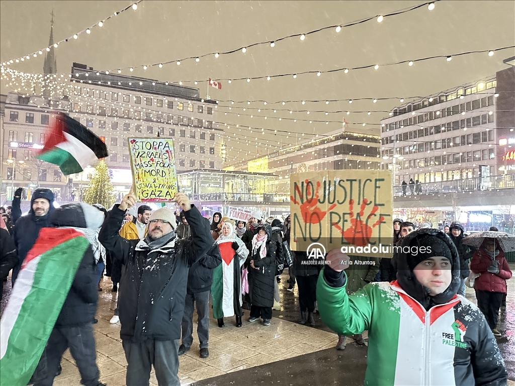 للتظاهر دعما لغزة.. مئات السويديين يلغون احتفالات رأس السنة