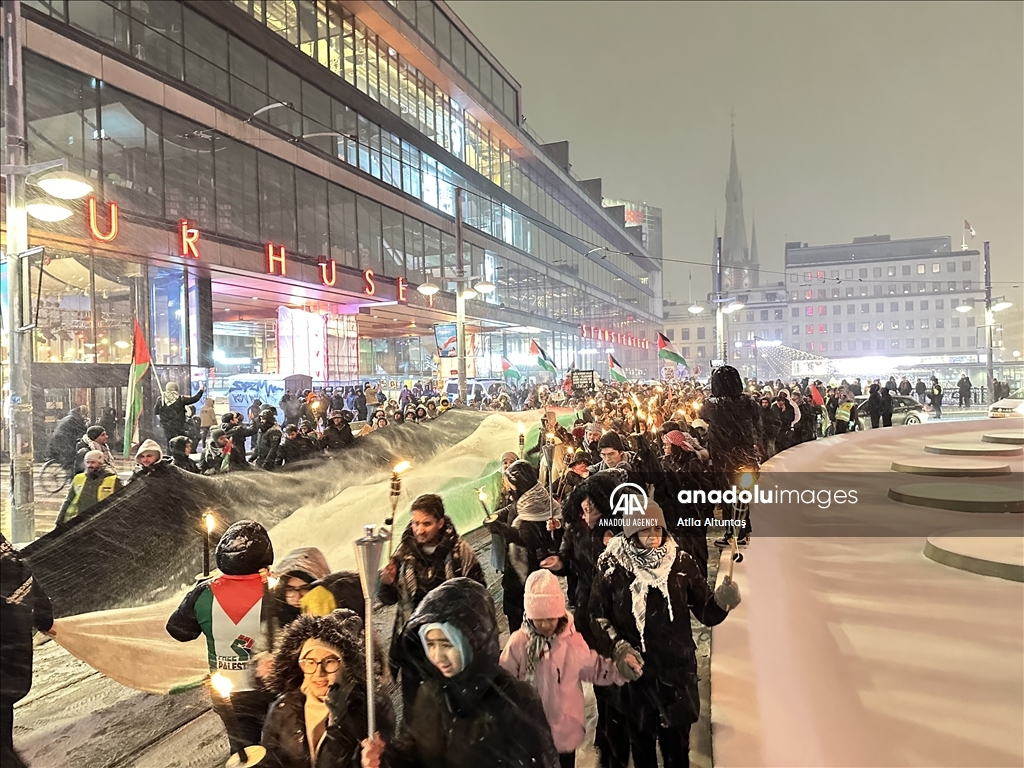 للتظاهر دعما لغزة.. مئات السويديين يلغون احتفالات رأس السنة