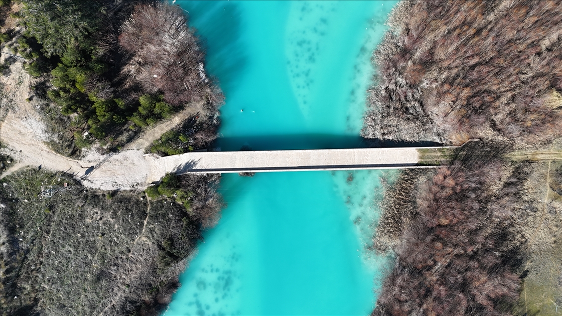 A natural wonder with its turquoise color: Goksu River in Karaman