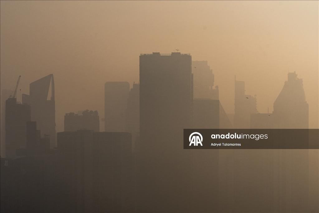 Severe air pollution in Bangkok with red-level PM 2.5