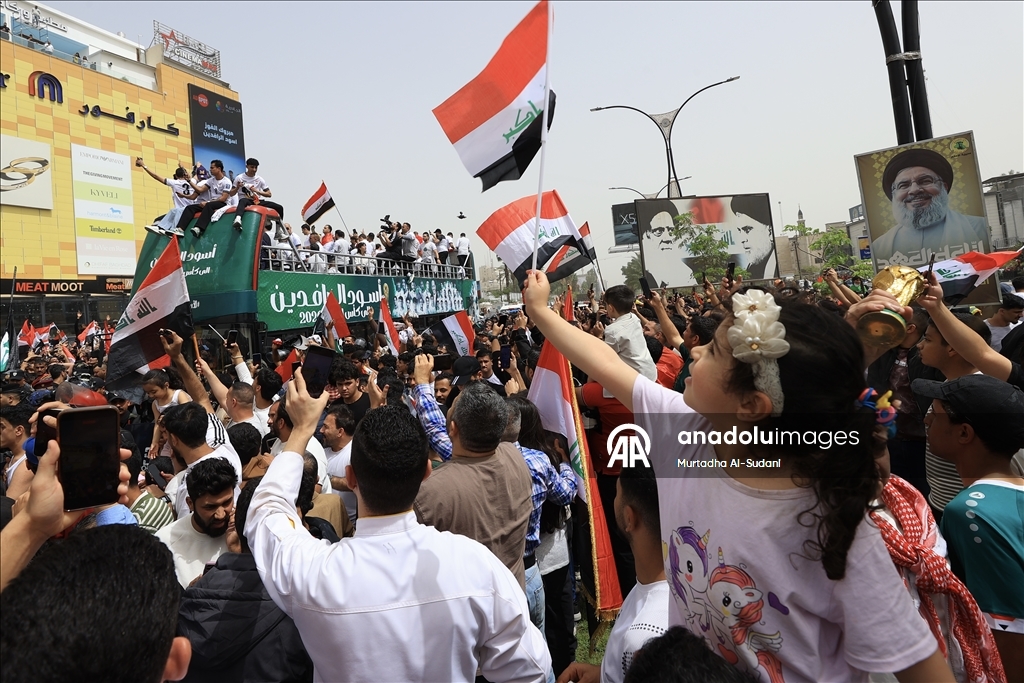 بغداد.. استقبال حافل للمنتخب الوطني