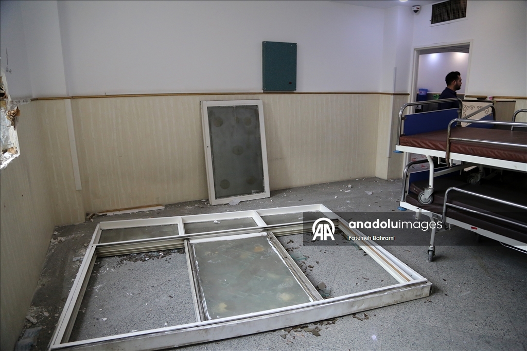 طهران.. الأناضول ترصد مستشفى عقب قصف أمريكي إسرائيلي