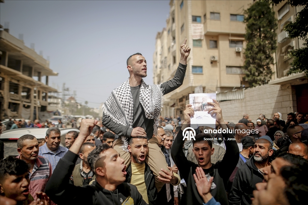 Protest held in Gaza against Israel’s death penalty law targeting Palestinian prisoners