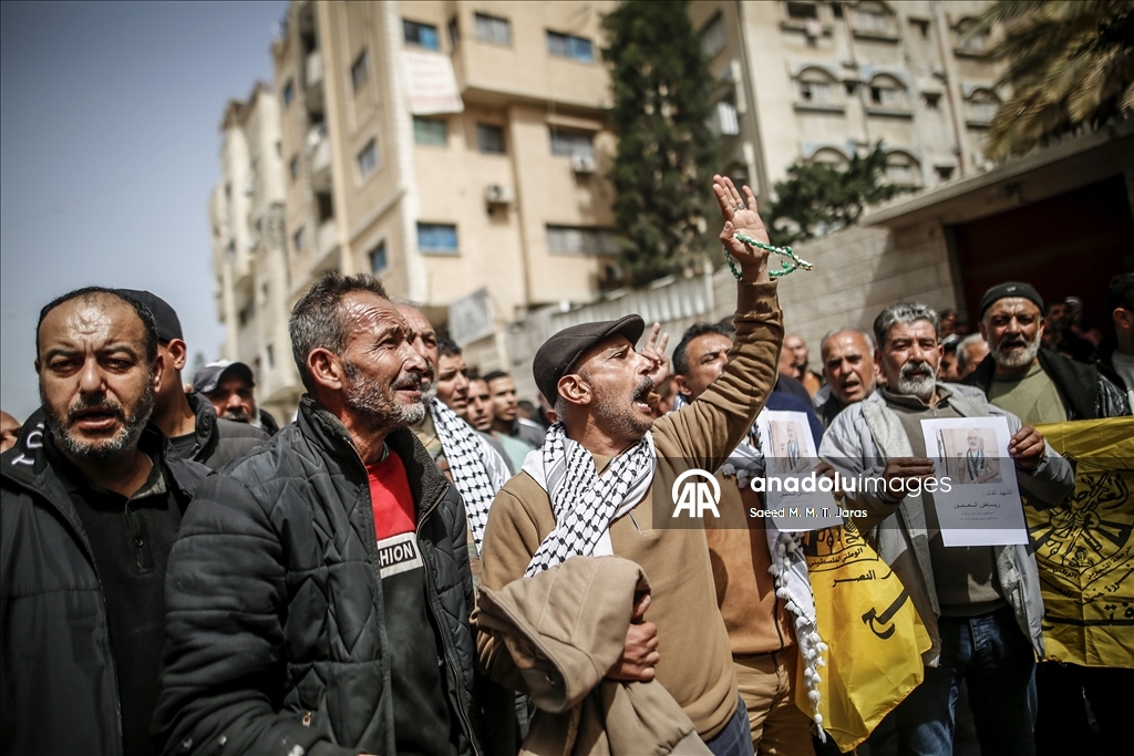 Protest held in Gaza against Israel’s death penalty law targeting Palestinian prisoners