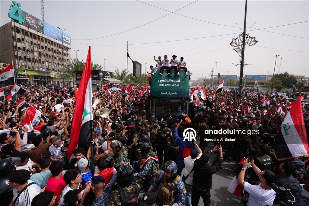 بغداد.. استقبال حافل للمنتخب الوطني
