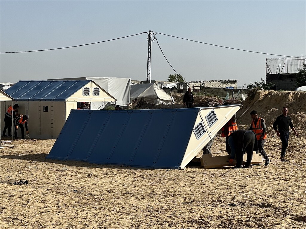 UNDP provided temporary shelter to 280 Palestinian families in Khan Yunis