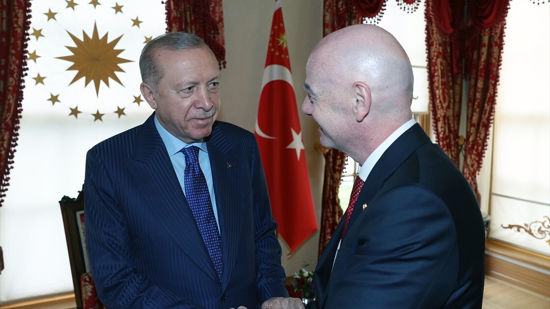 Cumhurbaşkanı Erdoğan, FIFA Başkanı Infantino'yu kabul etti
