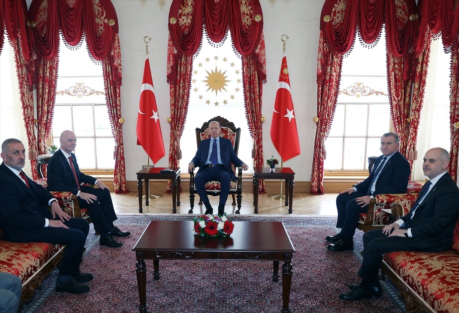 Cumhurbaşkanı Erdoğan, FIFA Başkanı Infantino'yu kabul etti