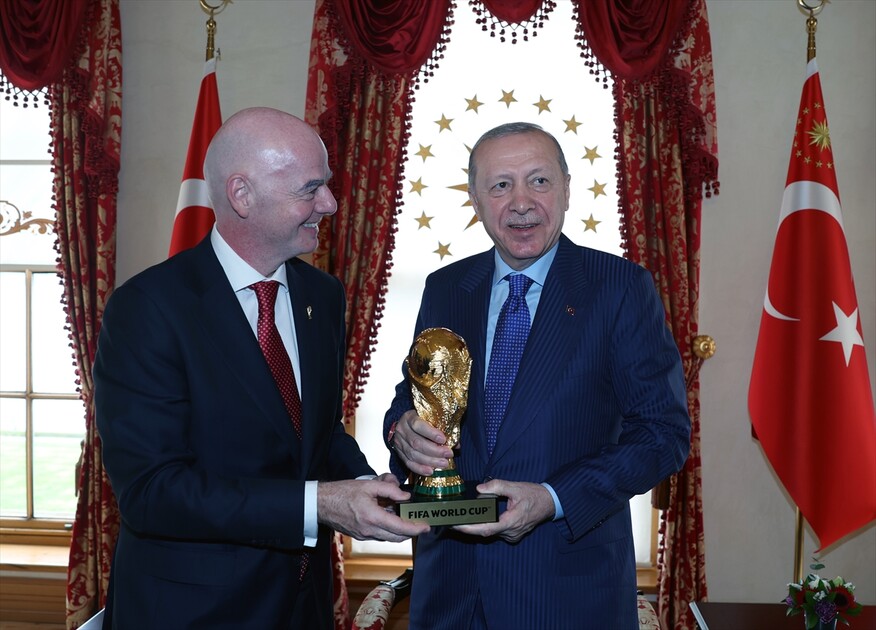 Cumhurbaşkanı Erdoğan, FIFA Başkanı Infantino'yu kabul etti