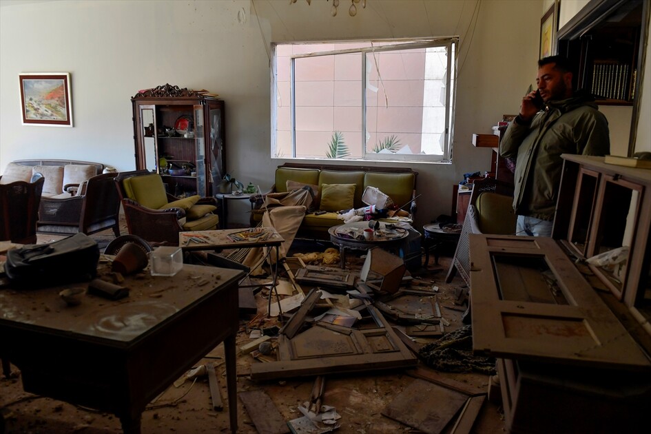 Появились кадры разрушений в районе Телль - Хаят в Бейруте