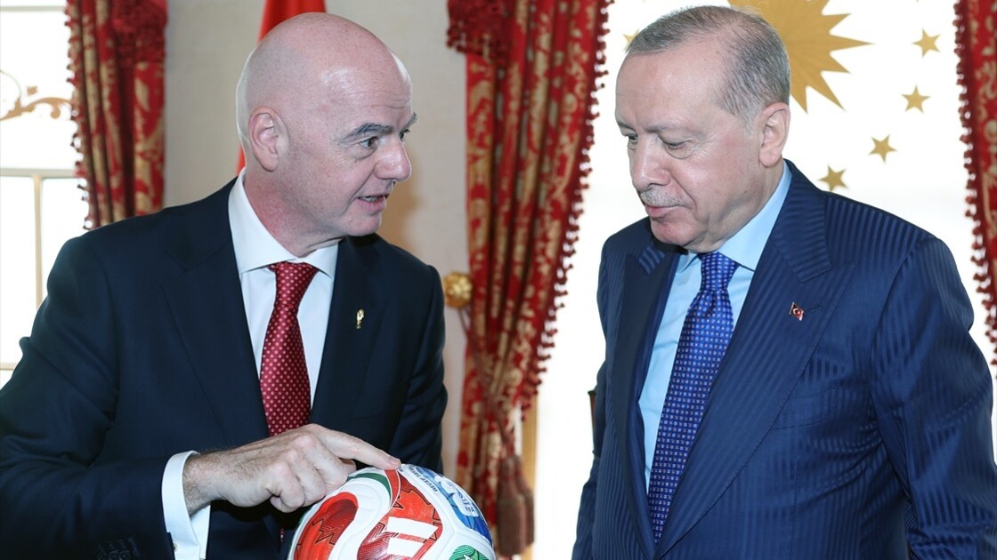 Cumhurbaşkanı Erdoğan, FIFA Başkanı Infantino'yu kabul etti