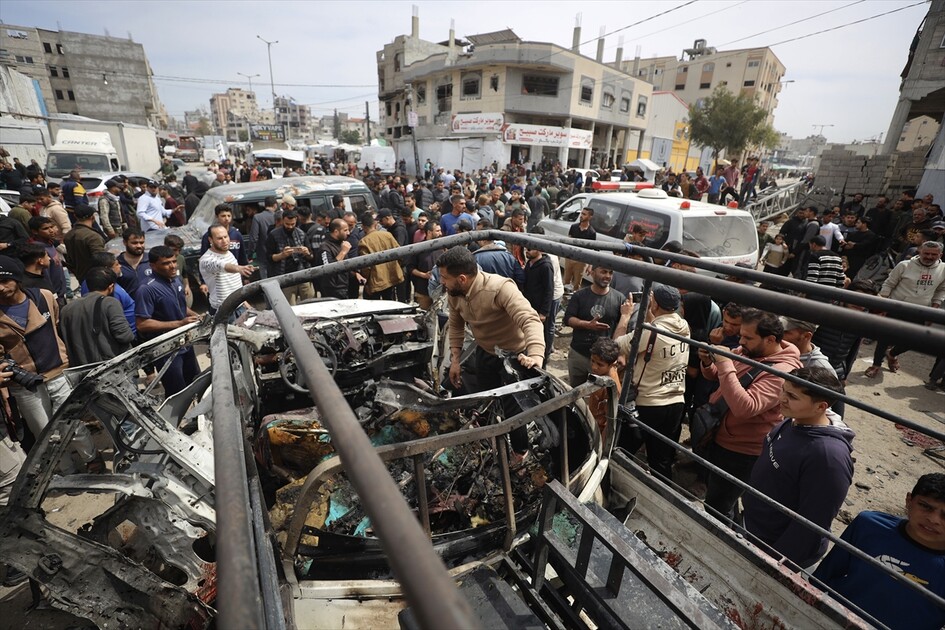 Israeli airstrike on police vehicle kills 4 in Gaza