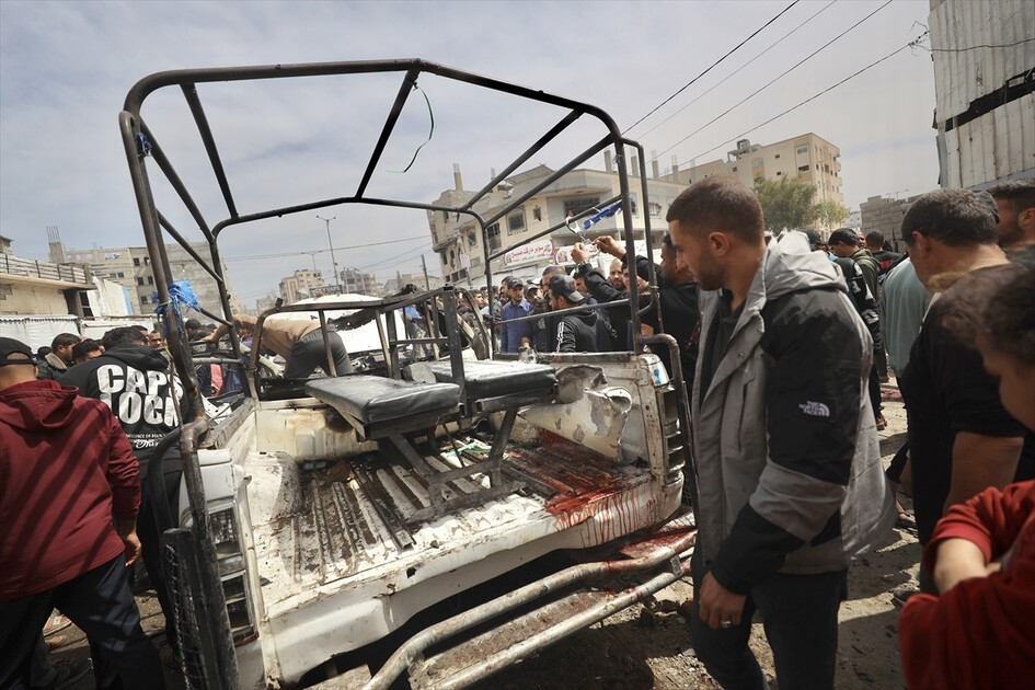 Israeli airstrike on police vehicle kills 4 in Gaza