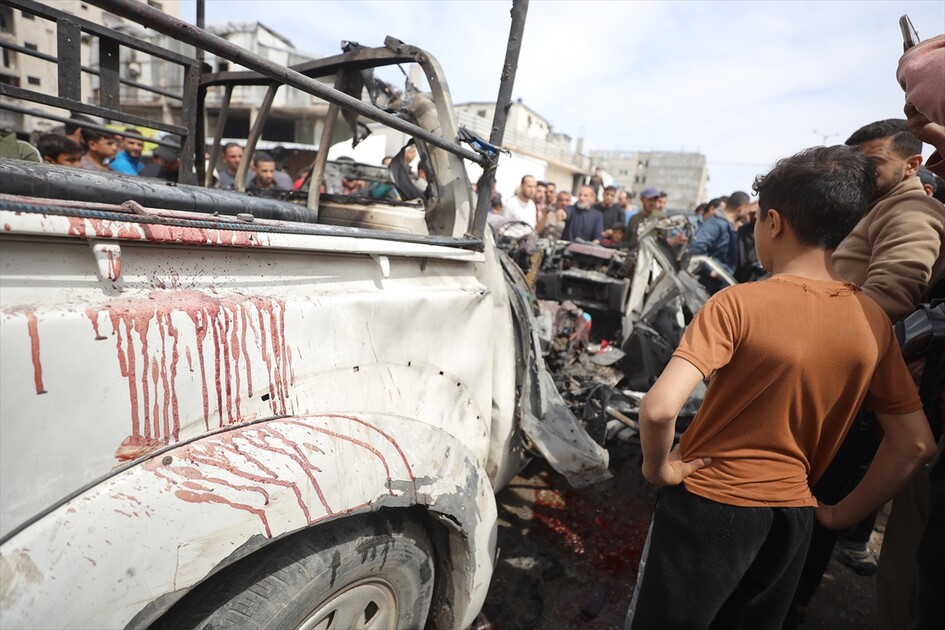 Israeli airstrike on police vehicle kills 4 in Gaza