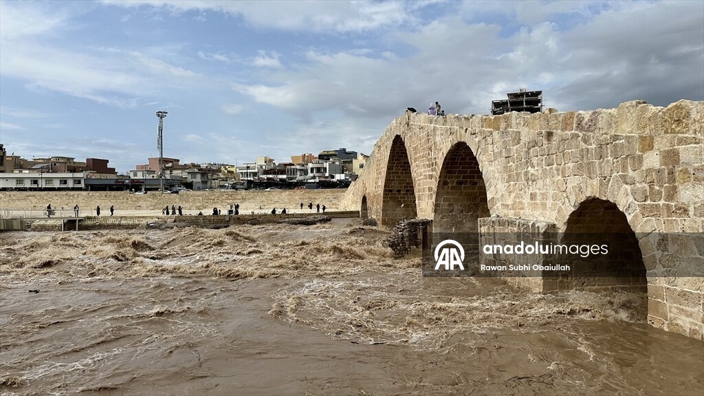 River water levels rise in Iraq following heavy rainfall