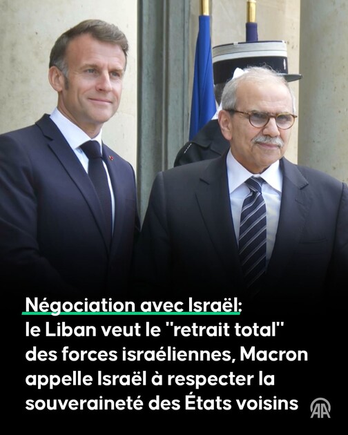 Macron réaffirme le soutien de la France au Liban et appelle au désarmement du Hezbollah