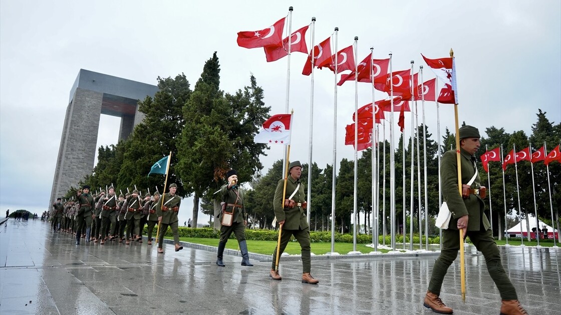 Çanakkale Kara Savaşları'nın 111. yıl dönümü törenlerinin provası yapıldı