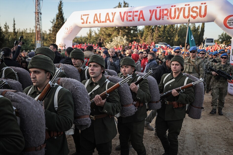 Gelibolu Yarımadası'nda 57. Alay Vefa Yürüyüşü