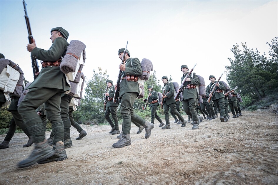 Gelibolu Yarımadası'nda 57. Alay Vefa Yürüyüşü