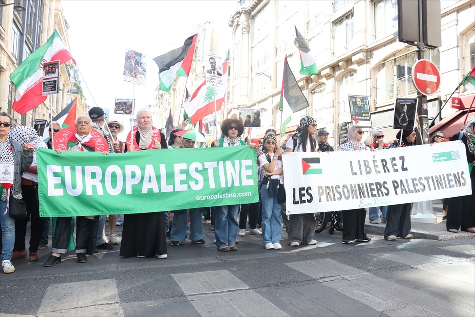 Fransa'da İsrail'in Filistinli esirleri hedef alan