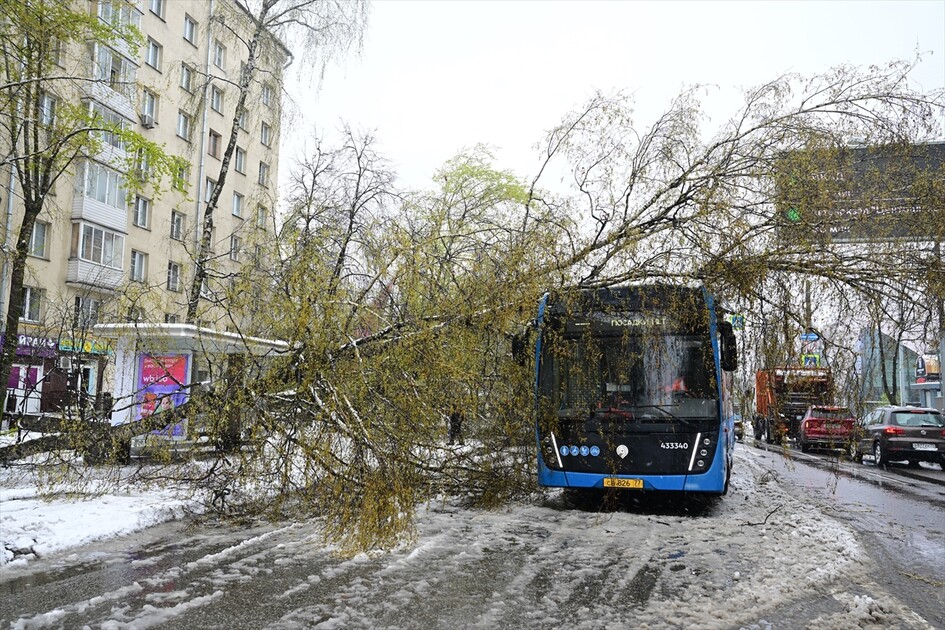 Yoğun kar yağışı Moskova'da günlük yaşamı etkiledi