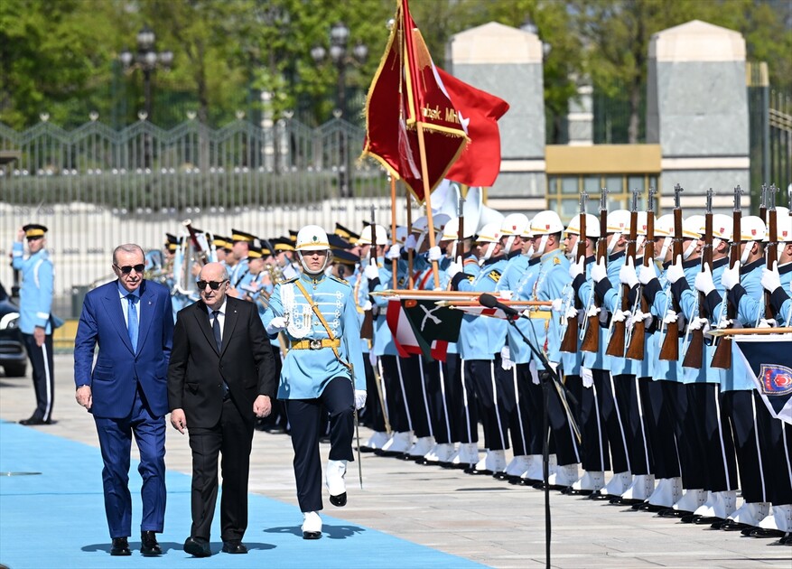 أنقرة.. الرئيس أردوغان يستقبل نظيره الجزائري بمراسم رسمية