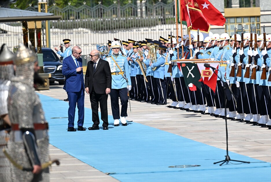 أنقرة.. الرئيس أردوغان يستقبل نظيره الجزائري بمراسم رسمية