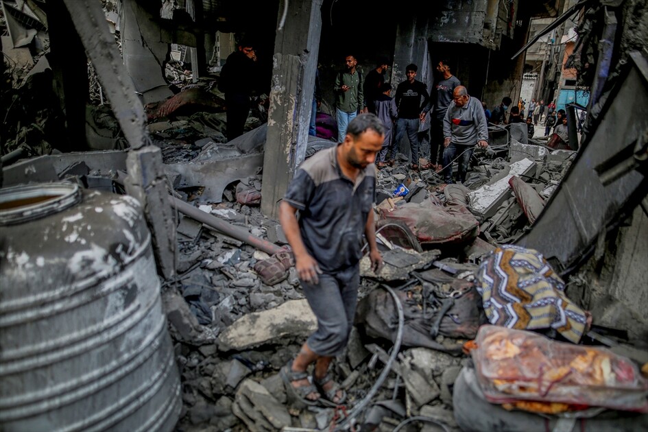 İsrail ordusunun ateşkese rağmen Gazze'ye düzenlediği saldırıda meydana gelen yıkım