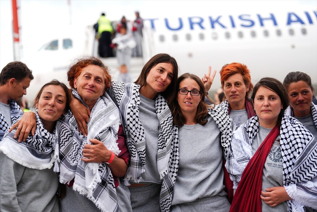 Detained Global Sumud aid flotilla activists arrive in Istanbul