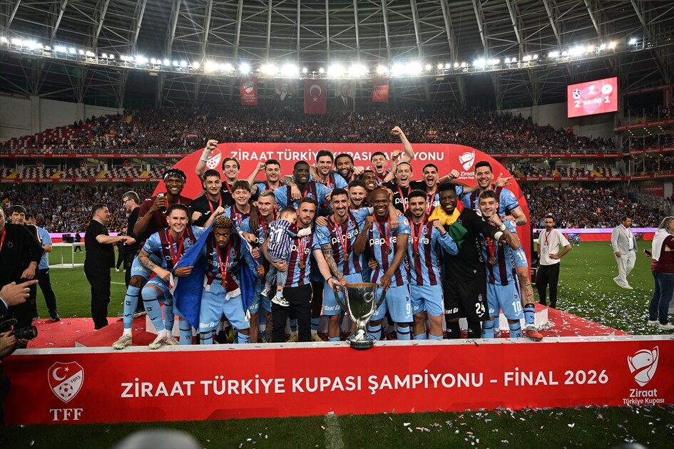 Trabzonspor, 10. kez Türkiye Kupası'nı kazandı
