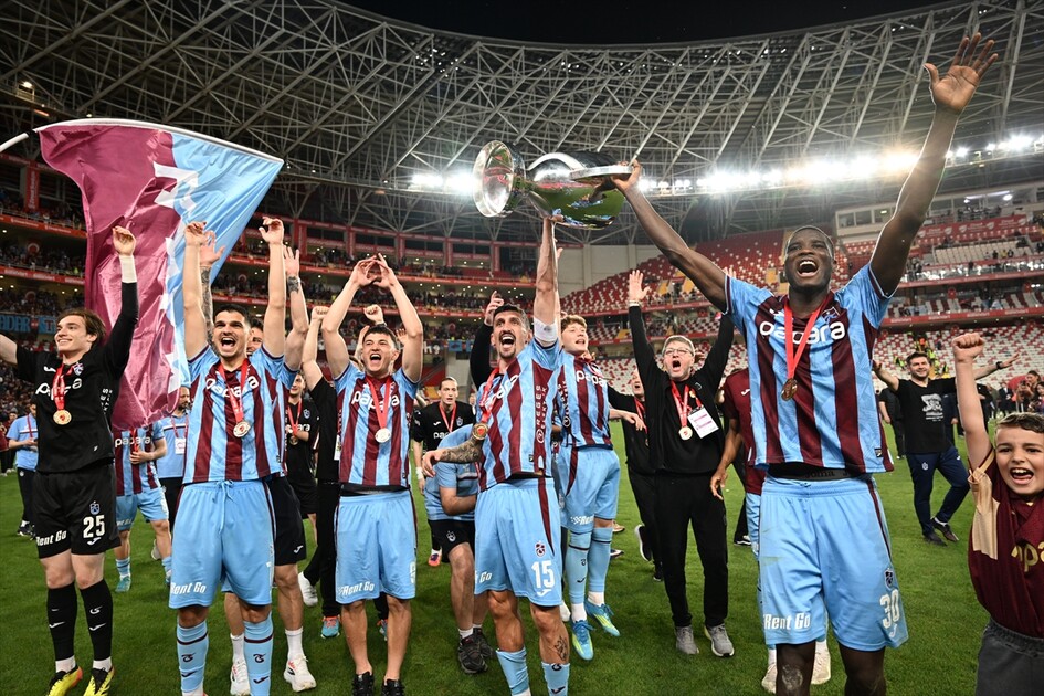 Trabzonspor, 10. kez Türkiye Kupası'nı kazandı