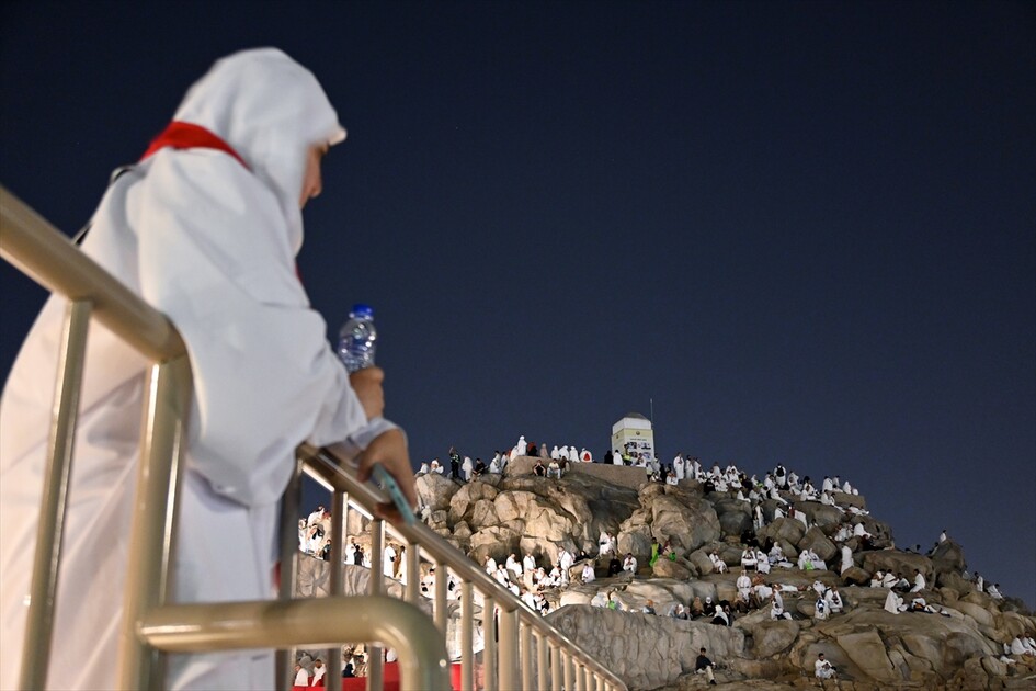 Hacı adayları Arafat'ta