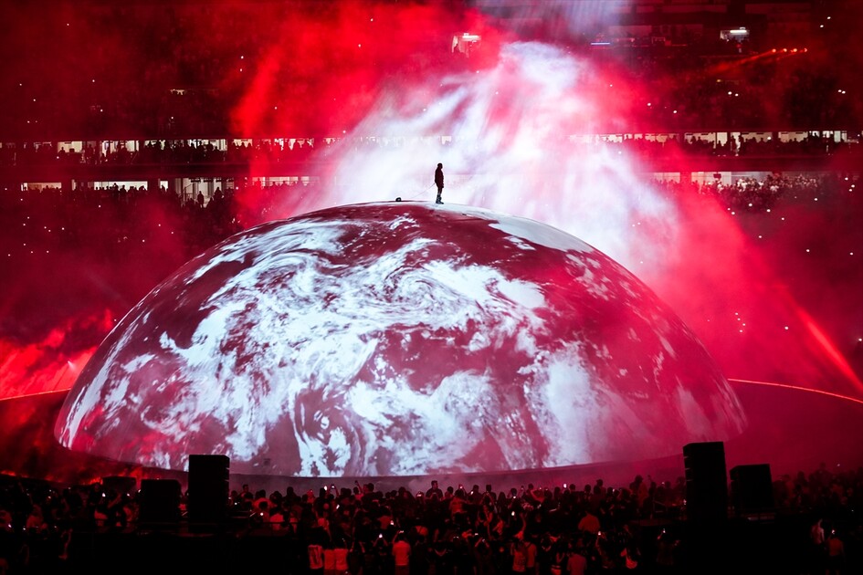 Dünyaca ünlü rapçi Kanye West, ilk kez İstanbul'da konser verdi