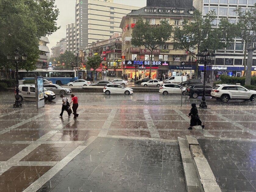 Ankara'da yağmur