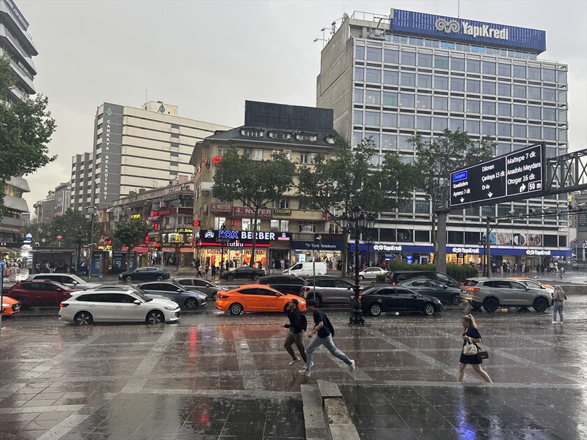 Ankara'da yağmur