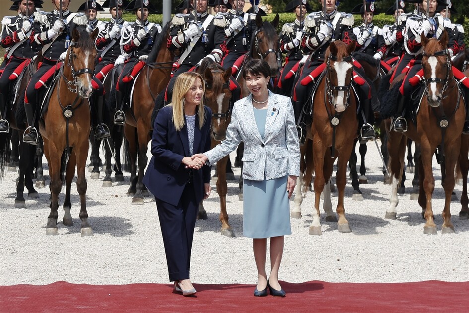 Italian Prime Minister Meloni meets Japanese Prime Minister Takaichi in Rome