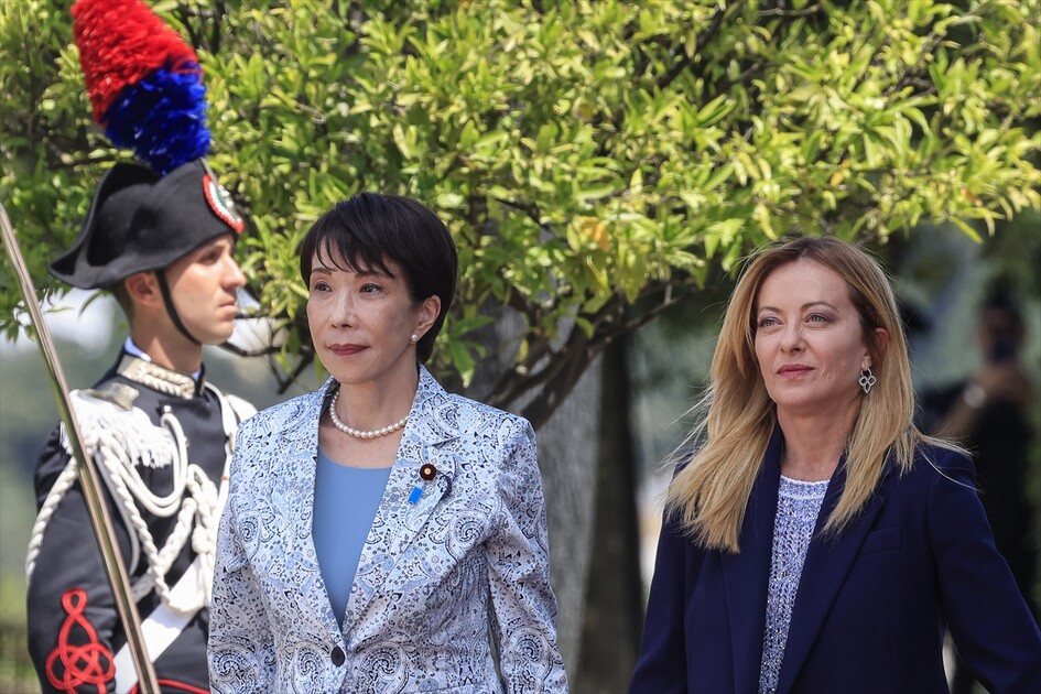 Italian Prime Minister Meloni meets Japanese Prime Minister Takaichi in Rome