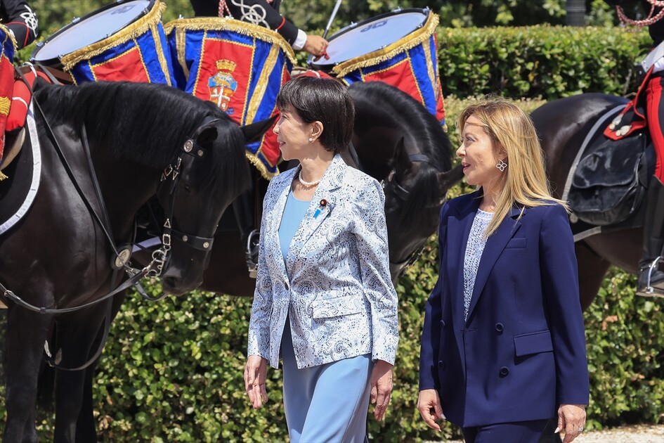 Italian Prime Minister Meloni meets Japanese Prime Minister Takaichi in Rome