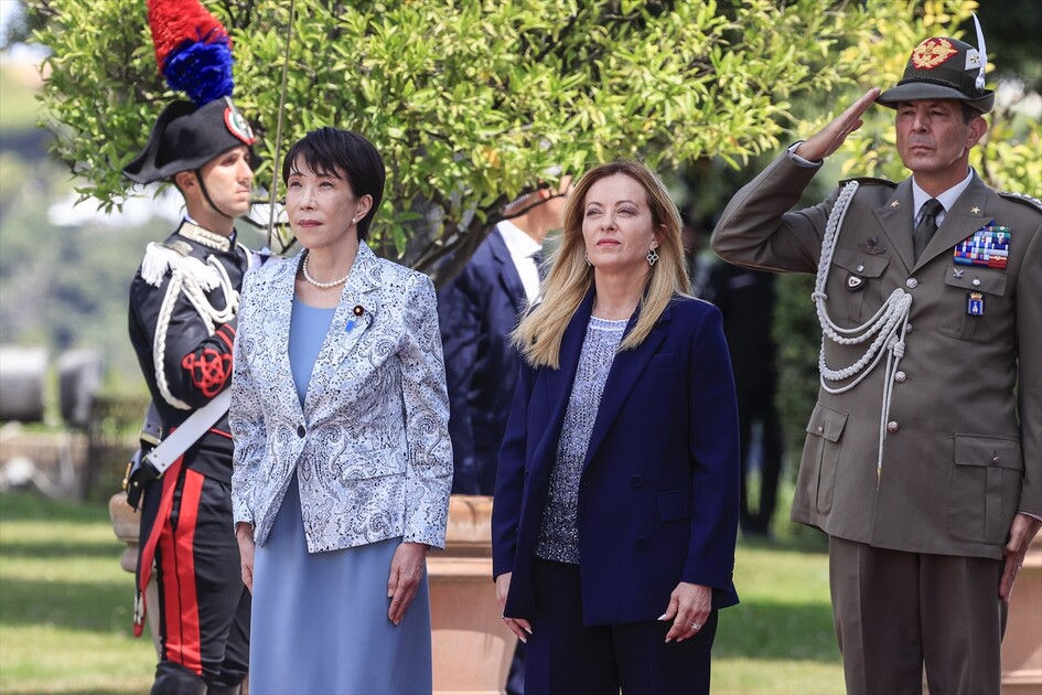 Italian Prime Minister Meloni meets Japanese Prime Minister Takaichi in Rome