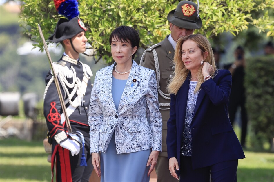Italian Prime Minister Meloni meets Japanese Prime Minister Takaichi in Rome