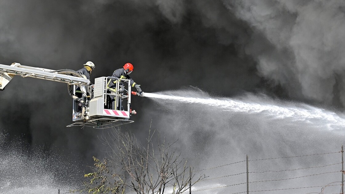 Fire breaks out at a warehouse in Lebanese capital Beirut