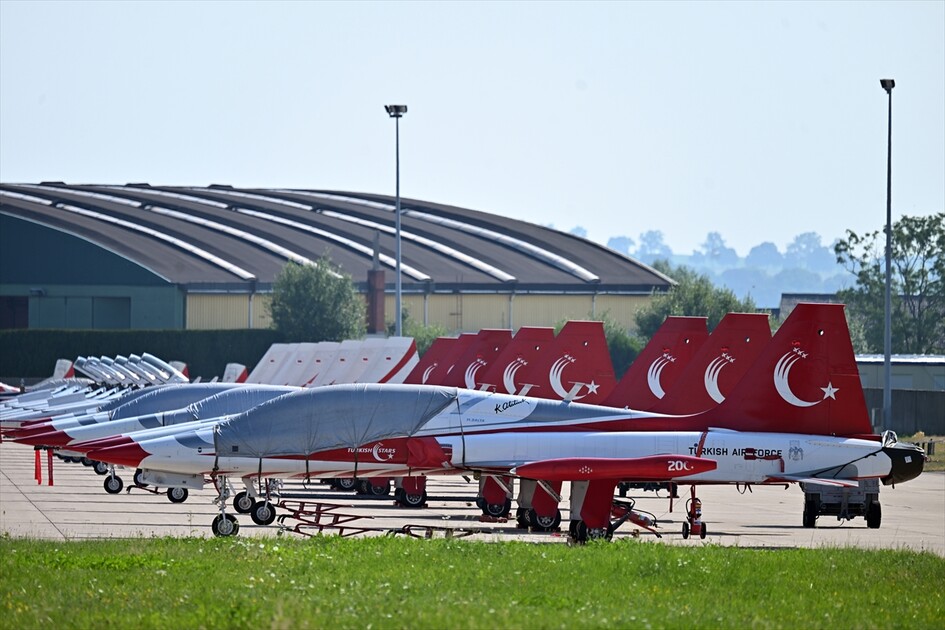 Turkish Stars perform at Belgian Air Force Days